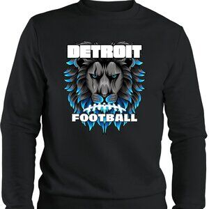 DETROIT LIONS FOOTBALL CREWNECK SWEATSHIRT SIZES 2XL-4XL